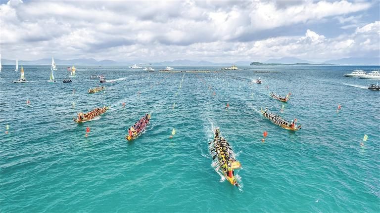 相约月亮湾 深圳唯一海上龙舟赛今日南澳开赛
