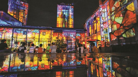 古墟光影窥见《传承之旅》 观澜古墟“夜画”再添新章 古墟光影窥见《传承之旅》 观澜古墟“夜画”再添新章