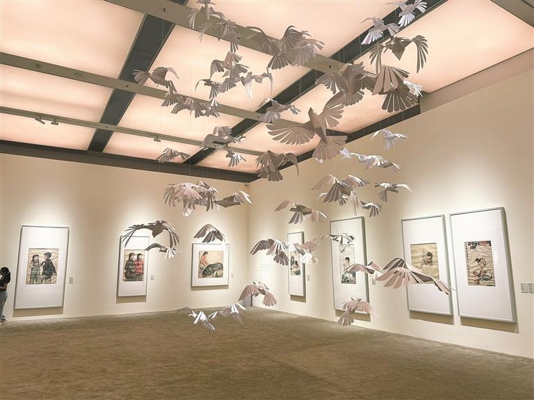 “蒋兆和：属于我的荒草径”艺术展在深展出